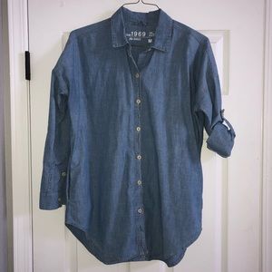 Gap Chambray Tunic with pockets
